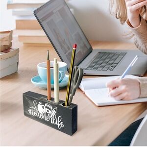 Black metal Pen Holder - #teacherlife